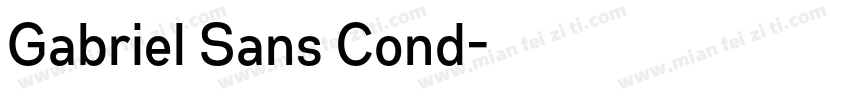 Gabriel Sans Cond字体转换